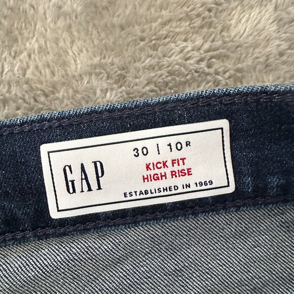 Gap Kick Fit High Rise Jeans Women's 10/30 Bootcut Dark Wash 2024 - Picture 2 of 8